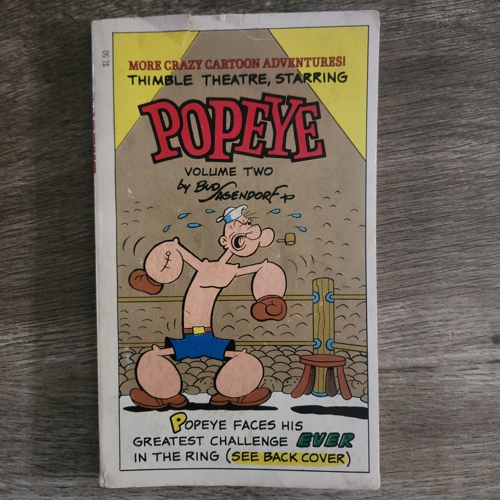 Popeye Volume Two Thimble Theatre Bud Sagendorf Vintage Paperback Comic Book